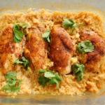 Oven baked chicken and rice the mama way